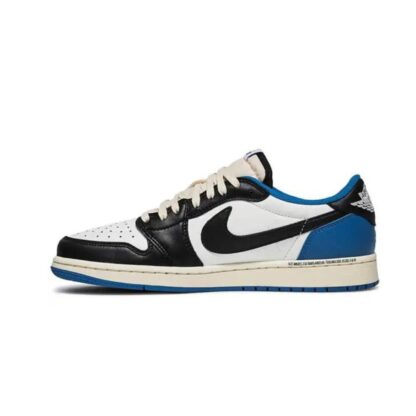Nike Air Jordan Low OG Travis Scott 'Fragment' (Azul/Branco/Preto) - Imagem 2