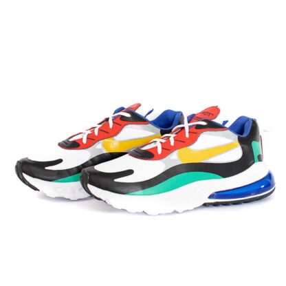 Nike Air Max 270 React (Branco/Azul) - Imagem 4