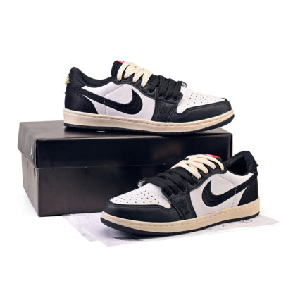 Nike Air Jordan 1 Retro Low OG Trophy Room Away (Preto/Branco) - Imagem 5