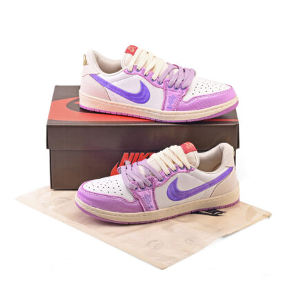 Nike Air Jordan 1 Retro Low OG Trophy Room Away (Branco/Lilás) - Imagem 5