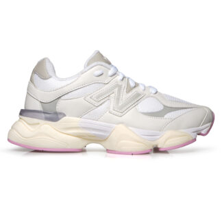 New balance 9060 (Branco/cinza/rosa bb)
