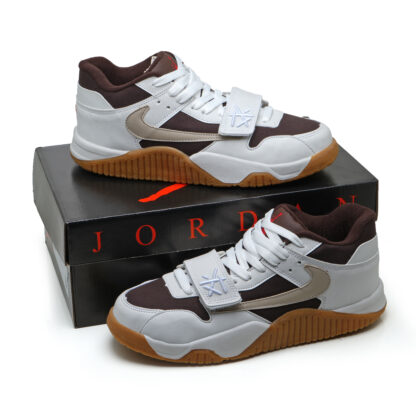 Jordan Travis scott jumpman Jack (Branco/marrom) - Imagem 4